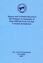 Report and Verbatim Record of the Webinar on Immunity of State Officials from Foreign Criminal Jurisdiction